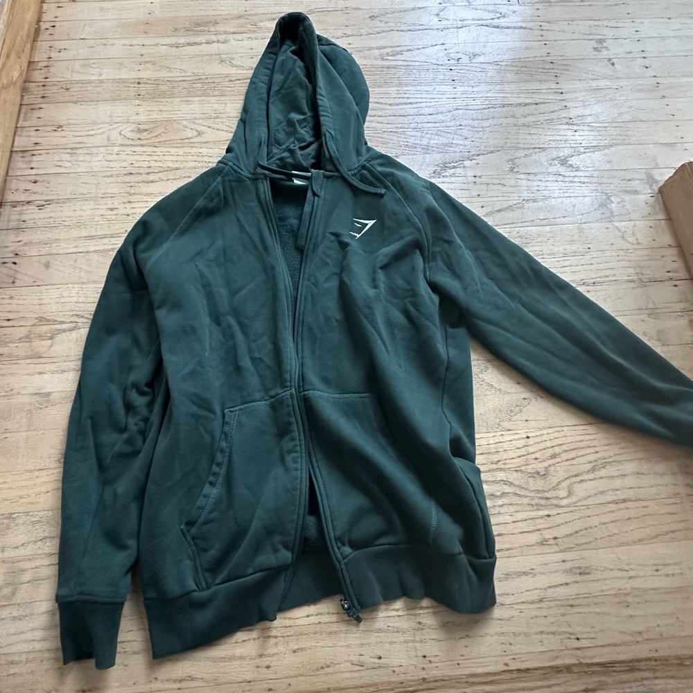 GYMSHARK- Crest oversized Zip Up Hoodie